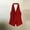Red, variant on Women Halter Neck Button Down Vest Top Sleeveless Workwear Blouse for Office Casual Daily Wear