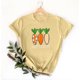 thumbnail image 3 of Mujeres Manga Corta de Verano Tops Pascua Impresa Cuello Redondo, Blusa de Moda Casual para la Primavera, 3 of 5