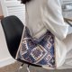 thumbnail image 4 of Yunnan estilo étnico tejido bolso de hombro portátil bolsos de lona (blanco) Likrtyny Para estrenar, 4 of 8