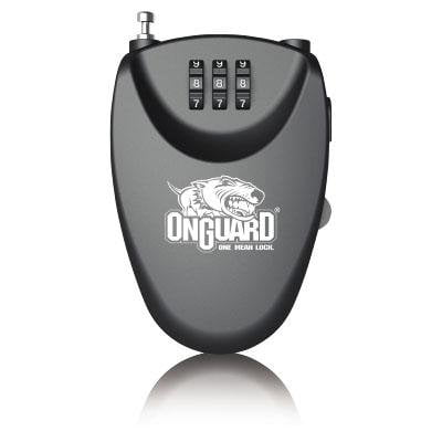OnGuard Terrier Roller Mini Combo Bike Lock 8063M, Black, 1.95' x 0.06"