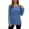 thumbnail image 7 of Plus Size 2X Women's Tunic Sweaters Long Sleeve Loose Fit Knit Tops Trendy Comfortable Casual Wear for Everyday, 7 of 7
