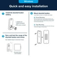 thumbnail image 6 of Heath Zenith Heath Zenith Black Plastic Wireless Lighted Battery-Operated Push Doorbell Button with Realistic Decoy Camera, 6 of 8
