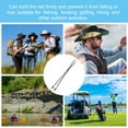 thumbnail image 6 of Windproof Hat Strap Clips 31.5"x0.28", Adjustable Elastic Hat Clip with Cord Locks for Fishing, Black 5 Pack, 6 of 6