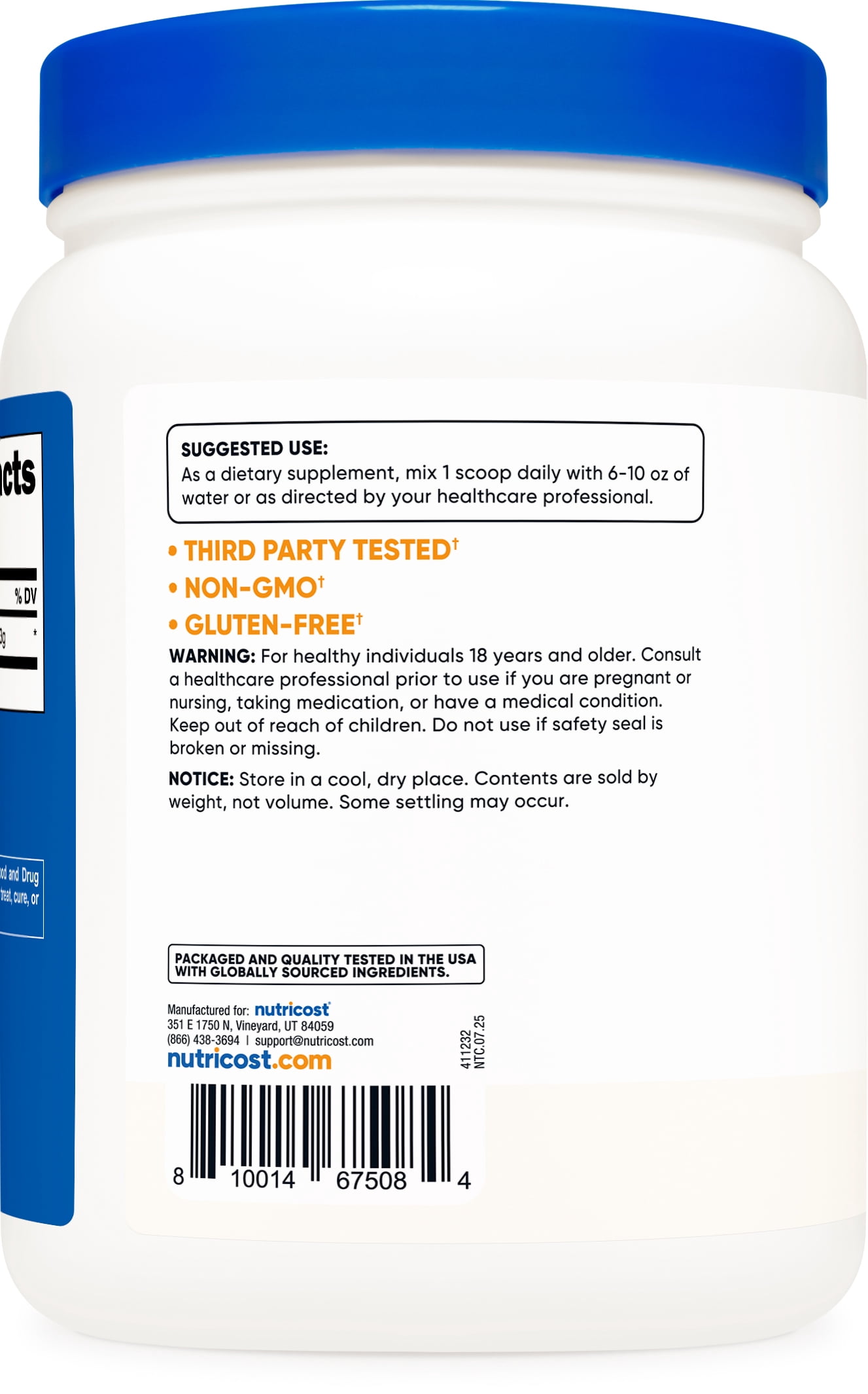 Nutricost L-Citrulline Malate (2:1) Powder (600 Grams) - Pre-Workout Supplement