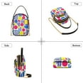 thumbnail image 3 of FORMRS Crossbody Bag for Women Quilted Travel Shoulder Cell Phone Purse with Chain Strap Handbag, Red Retro Shapes, 3 of 7