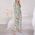 thumbnail image 3 of Logiee Skateboard Print Womens Pajamas Set,Long Sleeve Sleepwear,Button Down Lounge Set 2 Pieces,Soft Nightwear Pjs Set-X-Large, 3 of 7