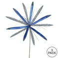 thumbnail image 3 of Vickerman 24" Blue Velvet Papyrus Artificial Christmas Pick, 3 per Bag, 3 of 3