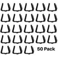 thumbnail image 2 of 50Pack Holiday Light Clips Outdoor Hooks Christmas Hanger for Roof Gutter Fence Black, 2 of 10