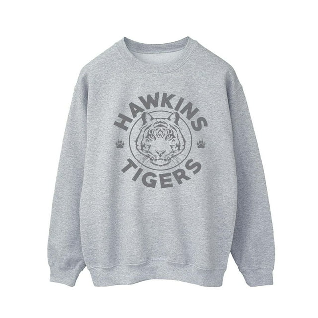 Netflix Chandail Gris Tigre Stranger Things Hawkins pour Hommes