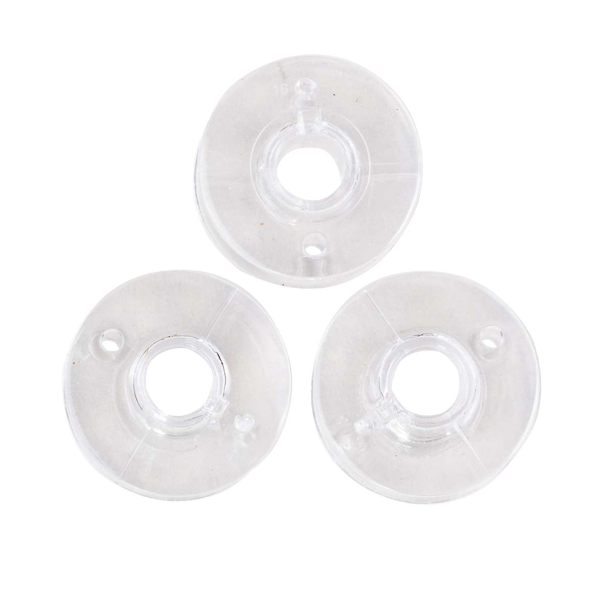 (6 pack) SINGER BOBBINS CLASS 15J CLEAR 3CT
