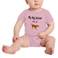 thumbnail image 2 of My Big Sister Is A RedBone Coonhound Dog Cute Baby Bodysuit Boy Girl Unisex, 2 of 5