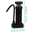 thumbnail image 4 of Black Air Pump Emergency Bike Inflator Motorcycle Tire Auto Mini for Car Household Aluminum Alloy, 4 of 6