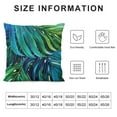 thumbnail image 5 of Creowell Tropical Palm Leaves Throw Pillow Covers Olive Green Tropical Leaves Pillowcase Decorative Cushion Covers for Sofa Bedroom Cushion Home Decor 22x22in, 5 of 5