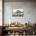 thumbnail image 3 of Farmhouse Old Truck Wall Art Home Farmhouse Decor, Blue Truck Canvas Print Barn White Floral Rustic Pictures for Walls, Country Artwork Living Room Wall Art Bedroom Decor 12x18 Inches, 3 of 6