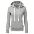 thumbnail image 2 of FYEGRE Brunch Date Women's Hoodie Women's Soft Hooded Pullover with Front Pocket Comfortable Casual Long Sleeve Sweatshirt for Everyday Wear and Relaxation Grey XXXL, 2 of 7