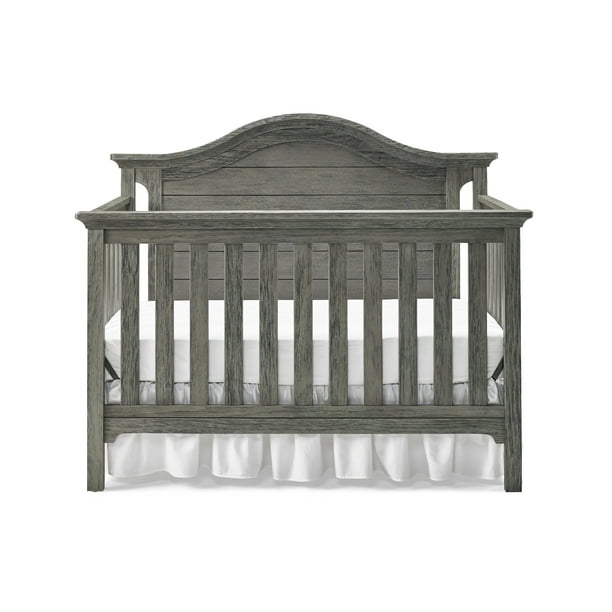 Ti Amo Catania 4 In 1 Convertible Crib Farmhouse Grey Walmart
