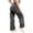 Dark Gray, variant on Olyvenn Women Wide Leg Track Pants Ruched Drawstring Baggy Workout Athletic High Waist Jogger Hiking Pants with Pockets Khaki XL