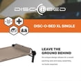 thumbnail image 3 of Disc-O-Bed Single Cot, Portable Sleep Solution for Tents & Cabins, Tan, XL, 3 of 10