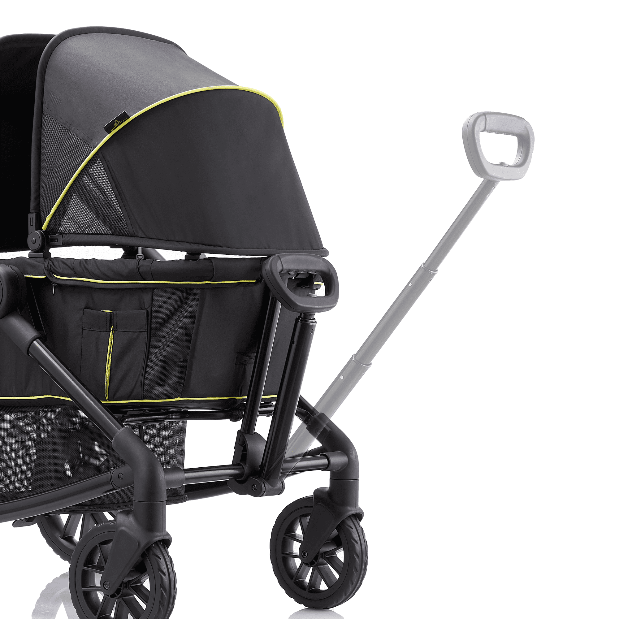 Pamo Babe Unisex 2-Seat Wagon Stroller Folding Baby Stroller with Adjustable Canopy, 6 months - 5 years old