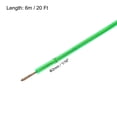 thumbnail image 2 of Uxcell 1/16 Green Vinyl Coated Wire Ropes 20ft Galvanized Steel with 2PCS M3 Loop Sleeves, 2 of 7