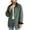 Army Green, variant on Women's Corduroy Collar Shacket Jacket Casual Long Sleeve Button Down Loose Fit Utility Coat Oversized Fall Outerwear with Big Patch Pockets