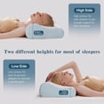 thumbnail image 3 of Almohada de espuma viscoelástica, almohada ortopédica cervical para el contorno del cuello para dormir de lado, boca arriba y boca abajo, almohada ergonómica para la cama para el dolor de cuello, 3 of 8
