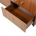thumbnail image 5 of Prohonbec Adjustable Makeup Vanity Desk with Mirror, LED Lights, Flip-top Tabletop and 7 Drawers, 5 of 16