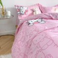 thumbnail image 3 of Cute Sanrio Hello Kitty Bedding Set Cotton Four Piece Bedding Double Pillowcase Bed Linens Girl Dorm Bedclothes Home Textile, 3 of 7
