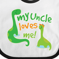 thumbnail image 4 of Inktastic My Uncle Loves Me Boys Baby Bib, 4 of 4