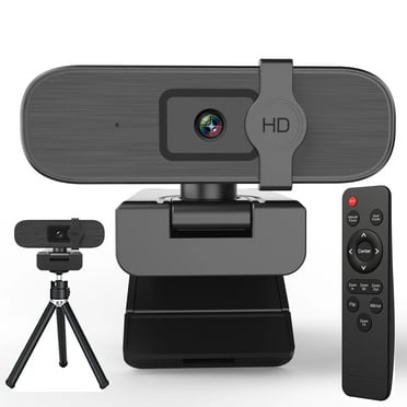 4K Webcam for PC, Auto-zoom,with remote control,Privacy Cover, White Balance, Webcam with Microphone, Plug & Play, 4K Web Camera for Laptop/Desktop, Video Calling,Conferencing
