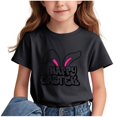 thumbnail image 4 of COM1950s Crop Top pour Enfants, T-Shirt Décontracté Ample à Manches Courtes Col Rond Confortable pour Adultes, 4 of 6