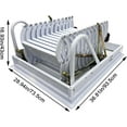 thumbnail image 2 of Attic Pull Down Ceiling Telescoping Ladder 12 Steps Loft Stairs 27.56" * 35.43" Opening Size 9.84ft Max Height White, 2 of 15