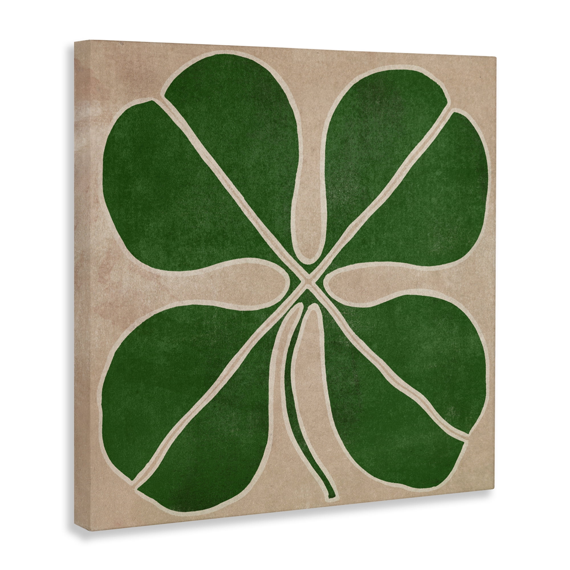 Four Leaf Symmetry Canvas Wall Art, design by June Erica Vess
