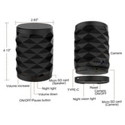 HD WiFi Desk LED Light with Bluetooth Speaker Camera Recorder Mini Smart Security Camera Indoor Wifi Two Way Audio HD Video Camera