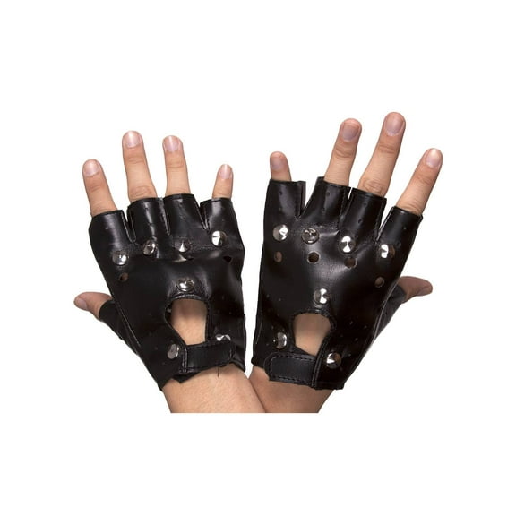 Adult Studded Costume Closure Glove Pair