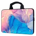 thumbnail image 1 of Ghjtfc Funda Para Portátil De 12 Pulgadas, Funda Protectora, Funda De Neopreno, Funda Para Tableta, Maletín Para Portátil Con Asa (Rosa Y Azul De 12 Pulgadas), 1 of 5