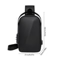 thumbnail image 3 of Komiseup Large Capacity Outdoor Cycling Messenger Bag For Men Multi-functional USB Charging Shoulder Bag, 3 of 6