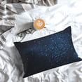 thumbnail image 6 of Kdxio Cotton Pillow Cases 16"X24" Pillowcases,Soft And Breathable Bedroom Pillow Cases-Blue Glitter Retro, 6 of 8