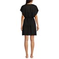thumbnail image 2 of Lands' End Women's Sheer Oversized Short Sleeve Gathered Waist Swim Cover-up Dress, 2 of 3