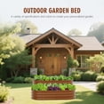 thumbnail image 2 of Nana Guard Galvanized Raised Garden Bed Kit, Galvanized Planter Boxes Outdoor, Oval Metal Raised Garden Beds for Vegetables,Brown, 2 of 5