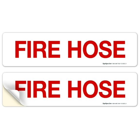 Fire Hose Sign, Fire Safety Sign,