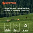 thumbnail image 4 of Electric Fence Poly Rope 656 ft, 1/4 inch, with 6 Stainless Steel Conductors for Horses & Large Animals, White, 4 of 7