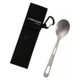 thumbnail image 2 of Titanium Camping Tableware with Bag Durable Extra Strong Camping Cutlery Portable Flatware Camping Utensils for Household Backpacking Travel Spoon Black Bag, 2 of 10