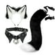thumbnail image 5 of Conjunto de cola y orejas de bestia para cosplay, collar punk personalizado, correa para el cabello con orejas de zorro simuladas hechas a mano, 5 of 6