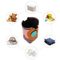 thumbnail image 7 of Yayeee Freestanding Laundry Hamper with Handle Collapsible Large Storage Basket for Clothes, Orange Circle, 7 of 7