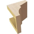 thumbnail image 6 of 5"W x 5"D x 5"H Wide Monterey Rough Cedar Woodgrain TimberThane Corbel, Primed Tan, 6 of 6