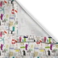 thumbnail image 3 of Ambesonne Mid-Century Modern Kitchen Curtains, Quirky Strokes, 55"x45", Off White and Multicolor, 3 of 3