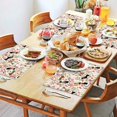 thumbnail image 2 of Chihuahua and Pioneer Flower Summer Placemats Table Placemats Set Of 4-Linen Kitchen Washable Placemats Table Mats 11.8"x17.7"Non-Slip Heat Resistant, 2 of 6