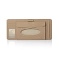 thumbnail image 3 of BESTYASH Porta Pañuelos De PU Beige Para De Auto Con Compartimento Para Cd Y Bolígrafo, 3 of 6
