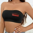 thumbnail image 3 of Women Strapless Bandeau Bra Red Printing Tube Tops Bra Bralette Seamless Comfortable Bra, 3 of 5